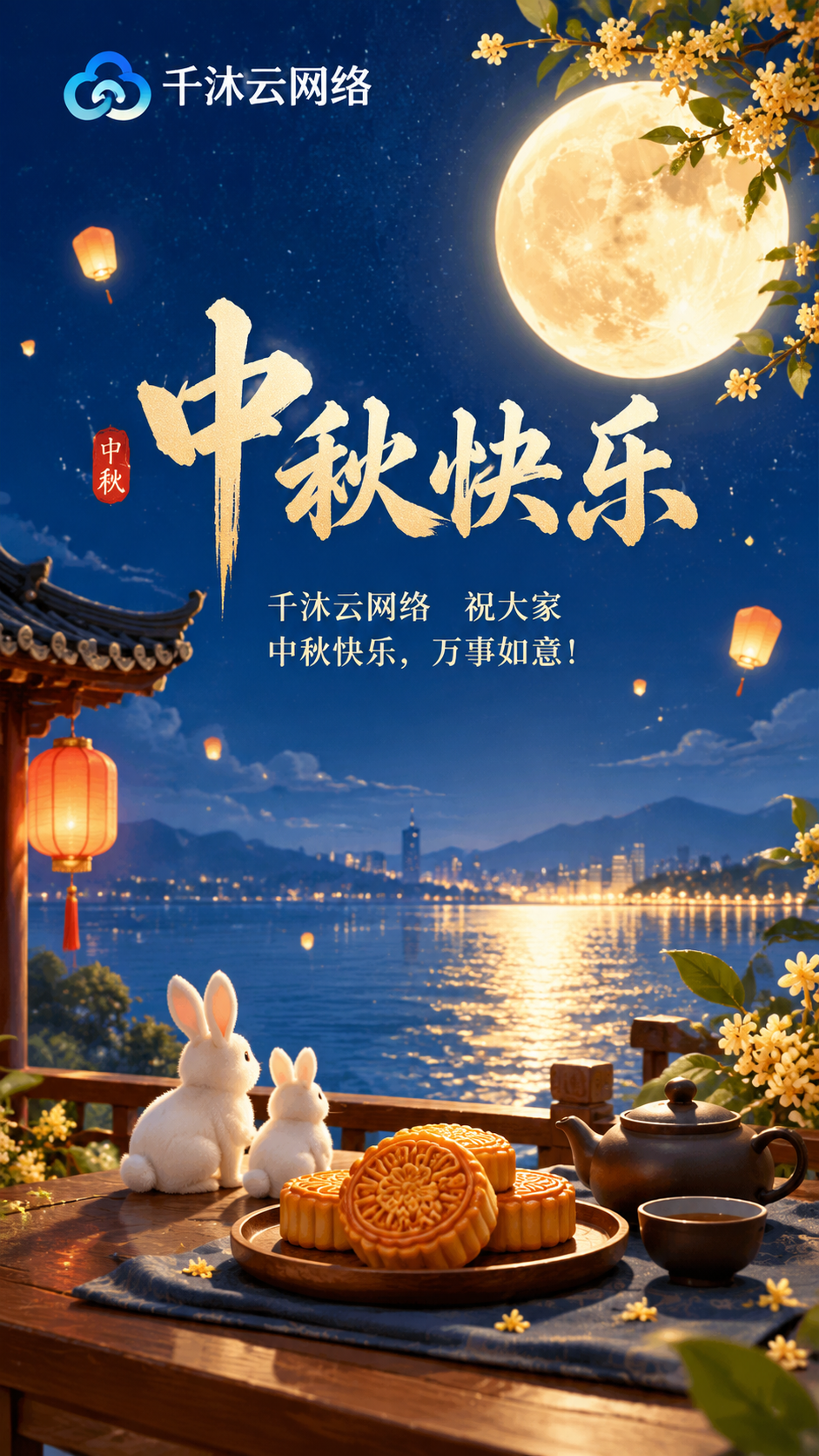 千沐云网络祝大家中秋节快乐-十九云栈